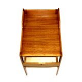 Teak and beech bedside table, C.A. Acking, Bodafors, Sweden, 1959