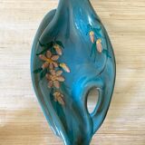 Plat vallauris fleuri , années 60-70