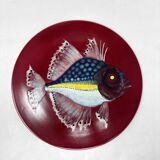 Plate with fish design in Leuven ceramic