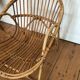 Armchair basket adult rattan year 50