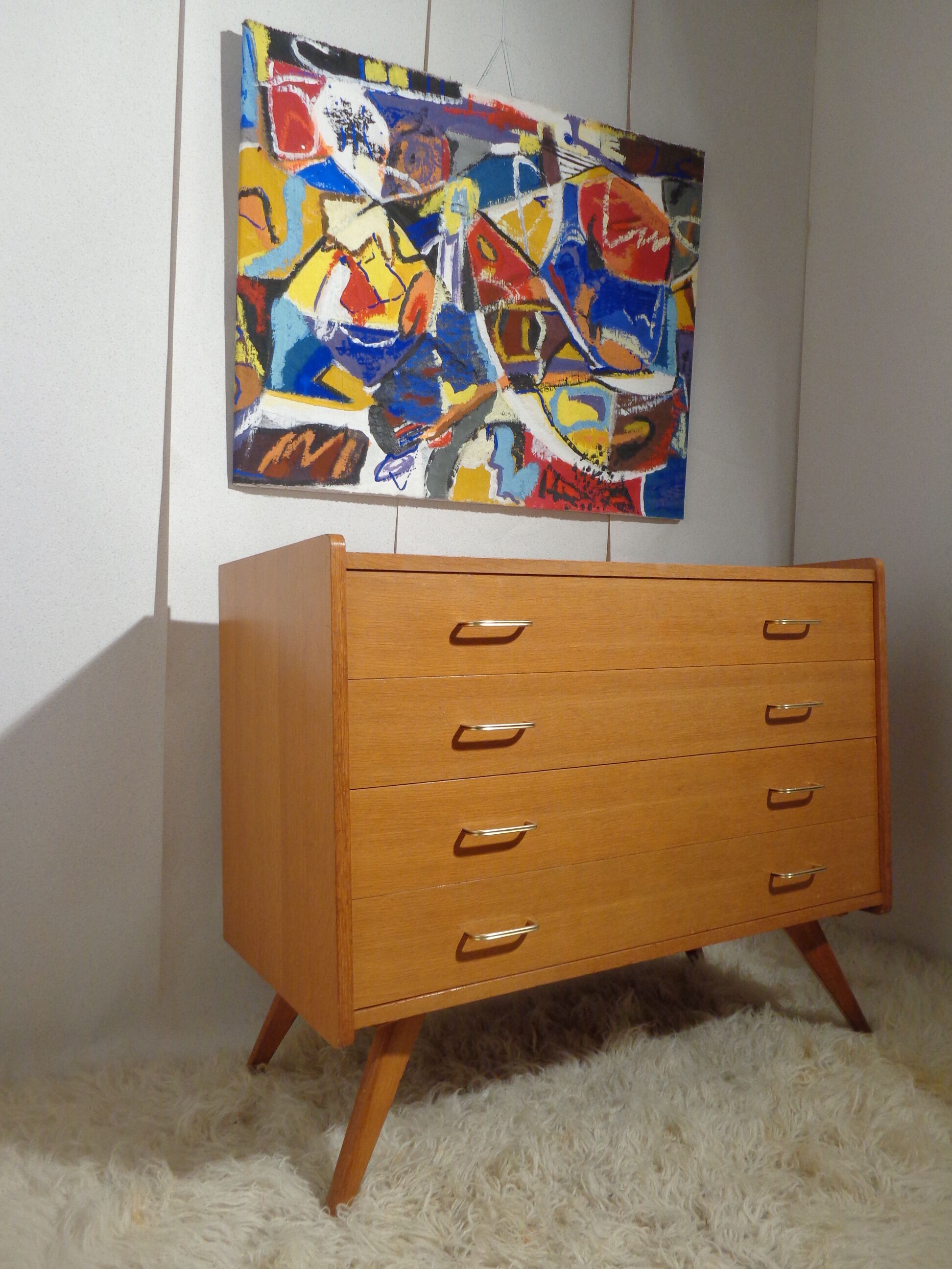 Dresser vintage Scandinavian feet compass year 60