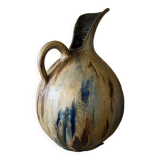 Pitcher with high neck ceramic pottery stoneware d'Art signed Roger Guèrin (1896/1954)