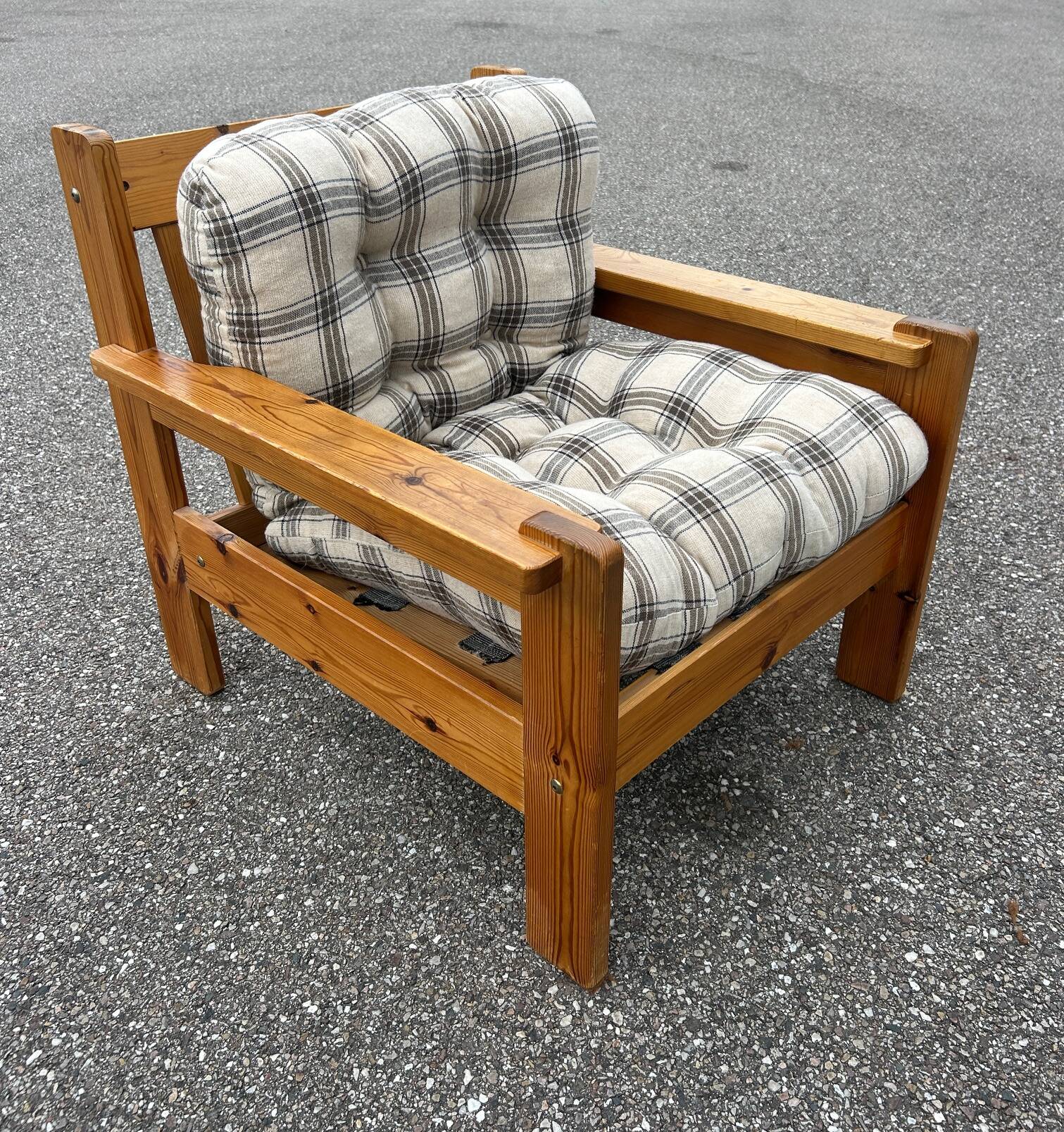 70s brutalist armchair