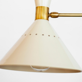 Asymmetrical chandelier sputnik white