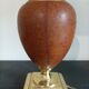 Le Dauphin lamp France vintage leather and brass