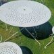 White wrought iron garden furniture