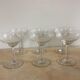 6 old champagne glasses