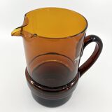 Set of 6 orangeade glasses / pitcher / ice bucket • Italy • 1970