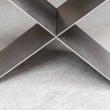 Contemporary stainless steel side table by Lena Coupez, Belgium, 2024