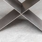 Contemporary stainless steel side table by Lena Coupez, Belgium, 2024