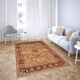 Traditional beige and black oriental rug