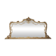 LARGE EARLY 20TH CENTURY WALL MIRROR IN GILDED WOOD IN BAROQUE STYLE