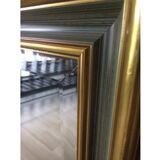 Old golden bevelled mirror 76 x 57cm