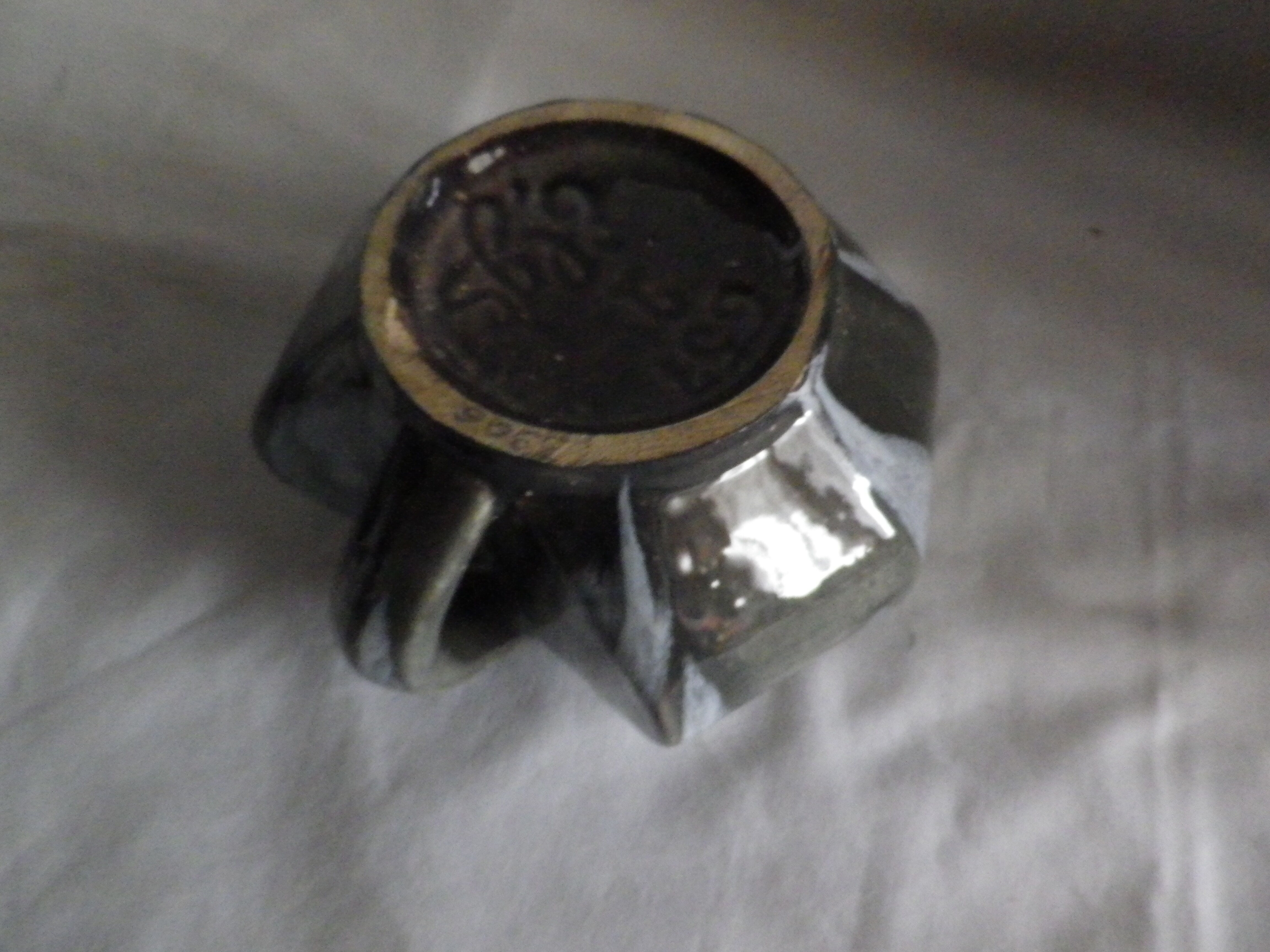 Pot à lait marbré gris