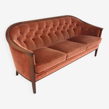 “Fabiola” velvet sofa, Bröderna Andersson, Sweden, 1960