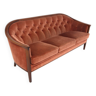 “Fabiola” velvet sofa, Bröderna Andersson, Sweden, 1960