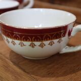 Digoin Sarreguemines earthenware coffee service