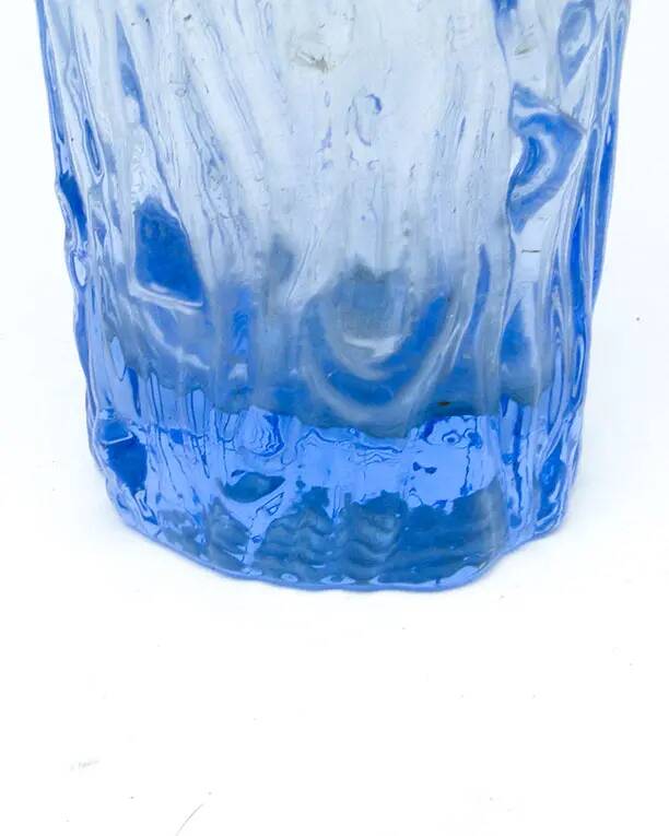 Vase moderne du milieu du siècle, en verre pressé, Tchécoslovaquie, années 1960