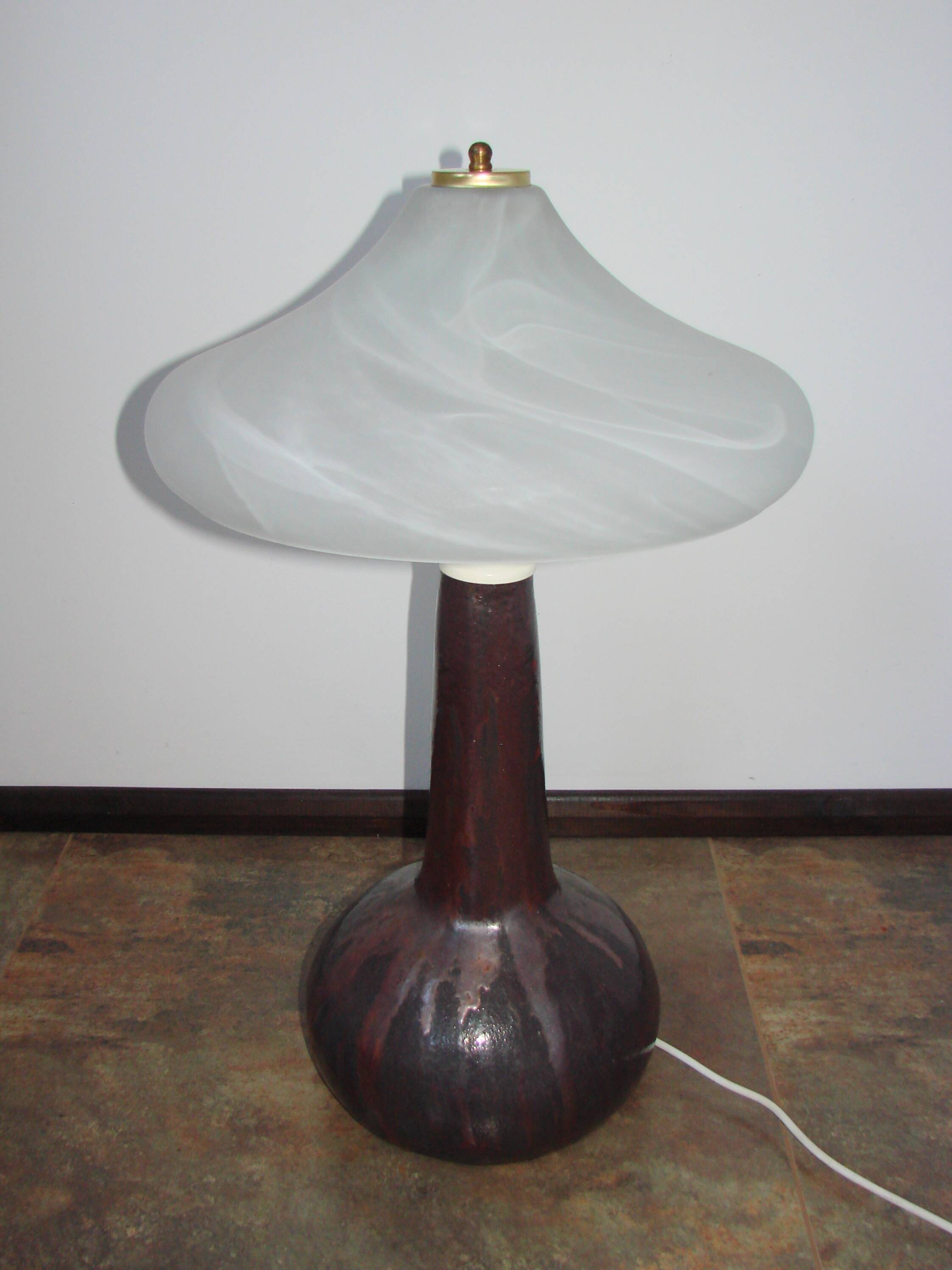 A vintage ‘Lawa’ ceramic lamp from the 1970s