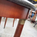 Ancient Gueridon with marble top side table empire style