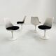 Set of 4 Tulip swivel chairs by Eero Saarinen for Knoll, 1960