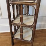 Rattan shelf