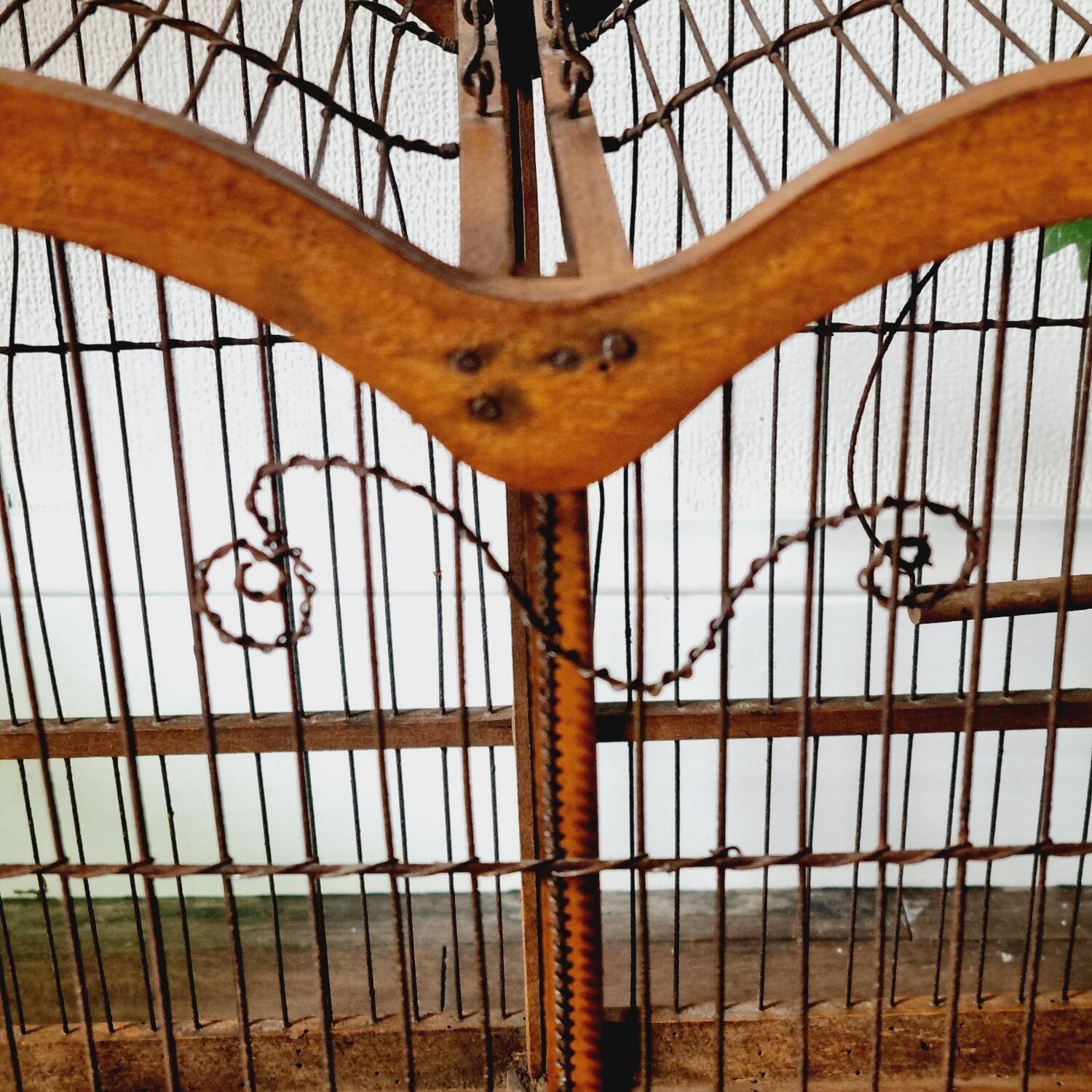 19th century bird cage in its original condition
