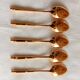 Set of 5 golden coffee spoons chambly