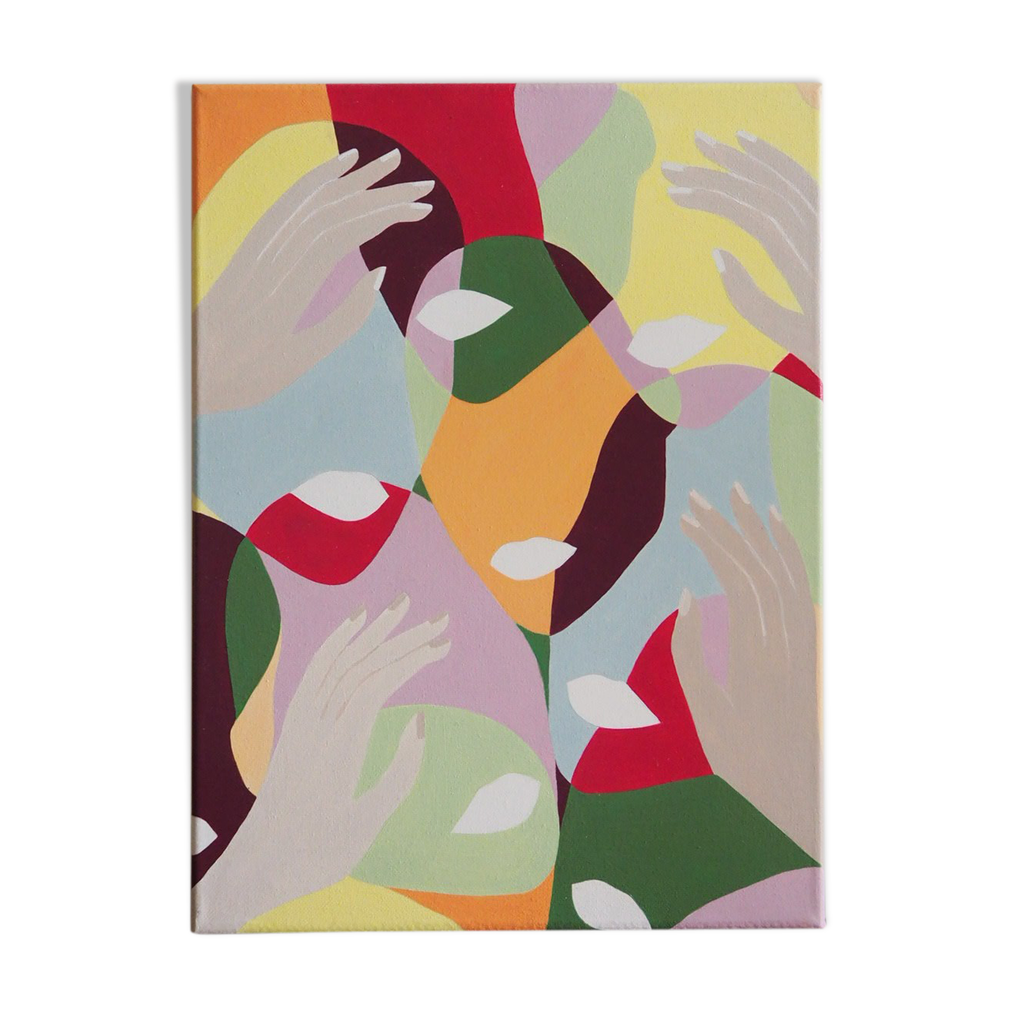 Colorful faces painting