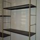 1960s IRON AND SHEET METAL WALL SHELVES