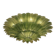 Monumental Imperial Luxury Venetian Green ” Leaves Graniglia” Murano Glass