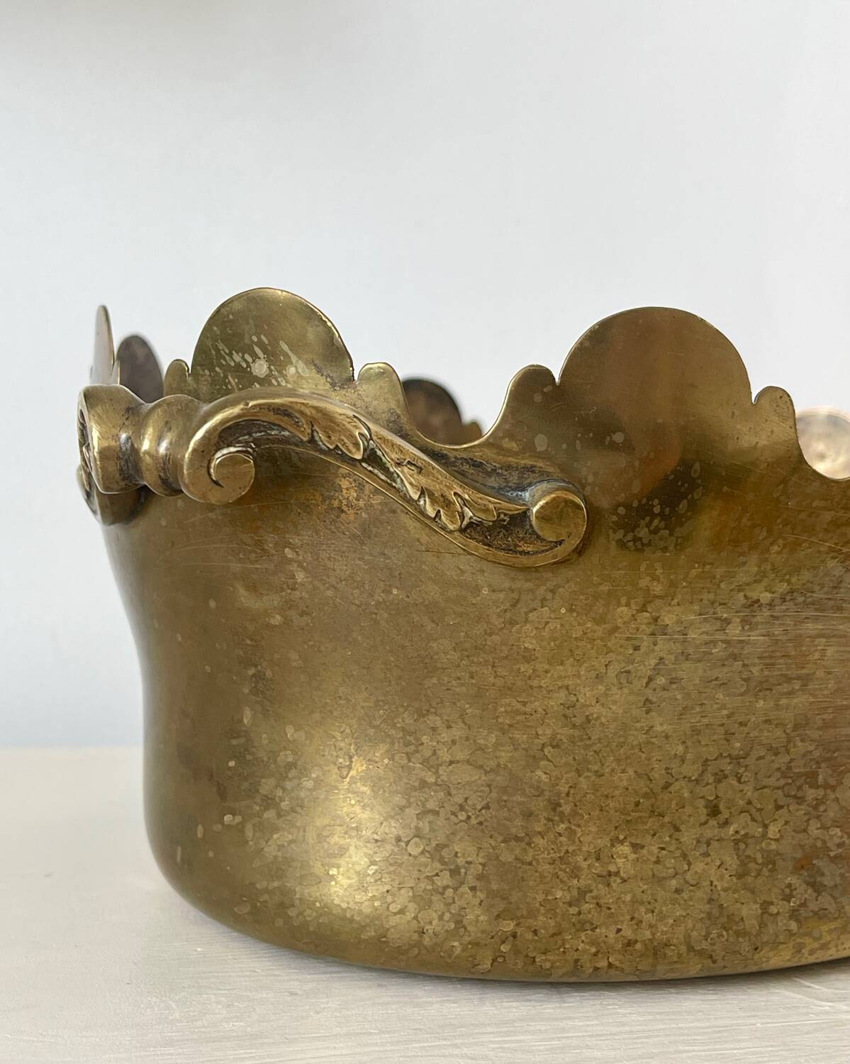 Napoleon III brass cache pot.
