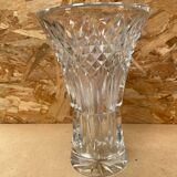 Old vase cristallerie lorraine cut crystal made in France vintage