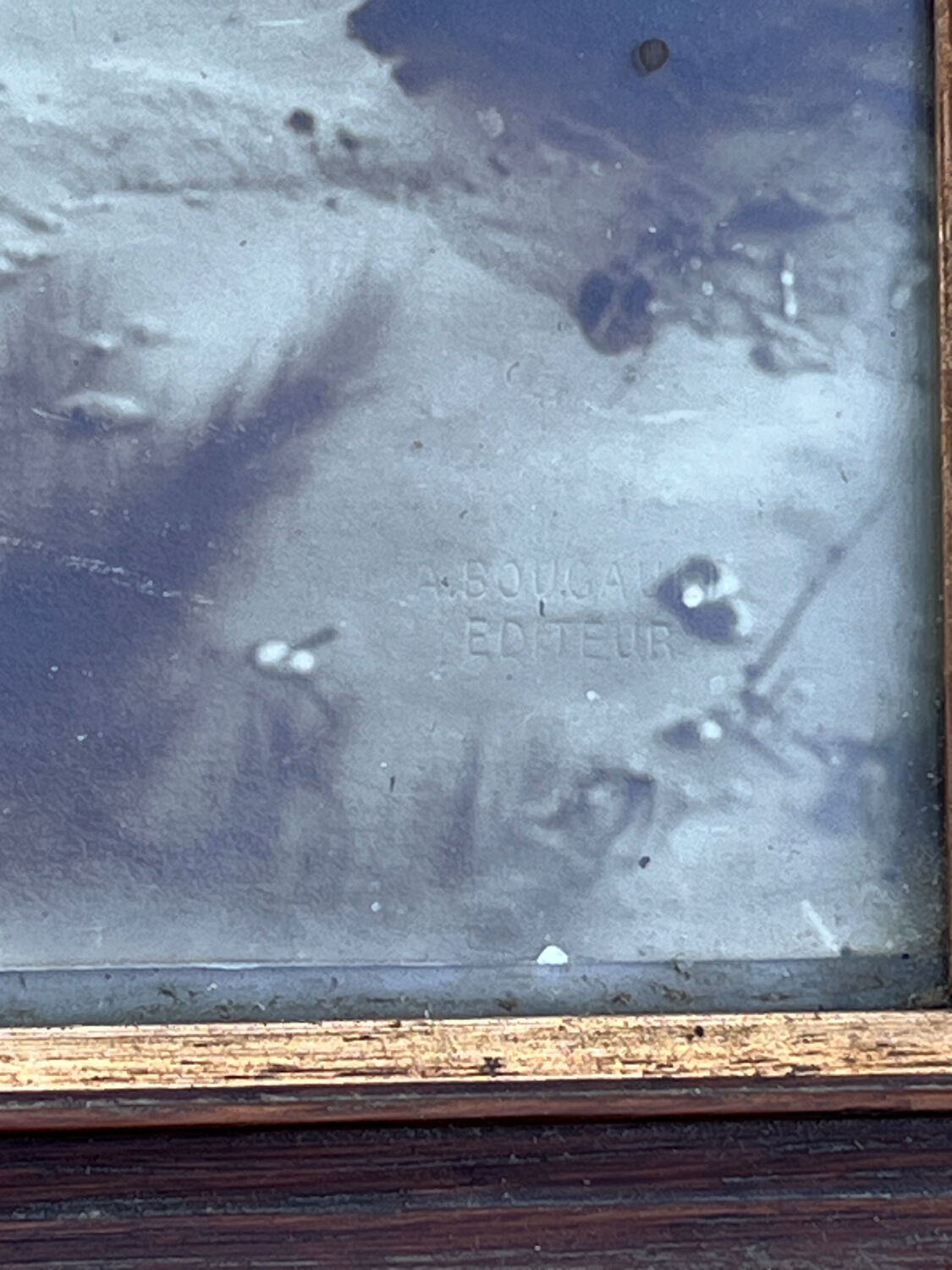 Old photograph from 1920 signed by Alexandre Bourgault, an Orientalist.