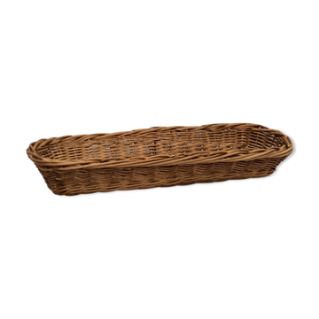 Long vintage rattan wicker basket dimensions