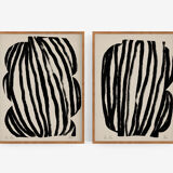 Pair of giclee prints. Abstract wall art set of two, A3