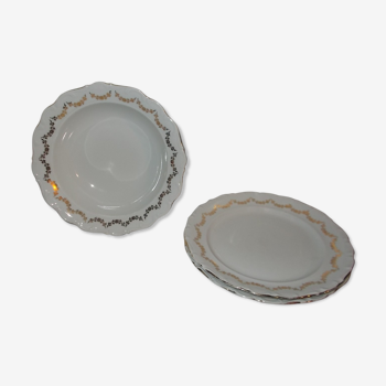 Set of 2 plates and a Bavaria dish