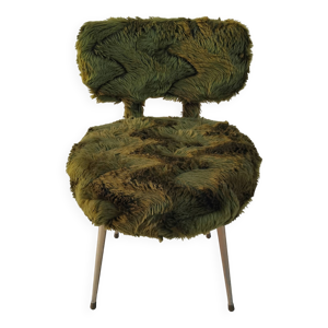 Chaise moumoute vintage