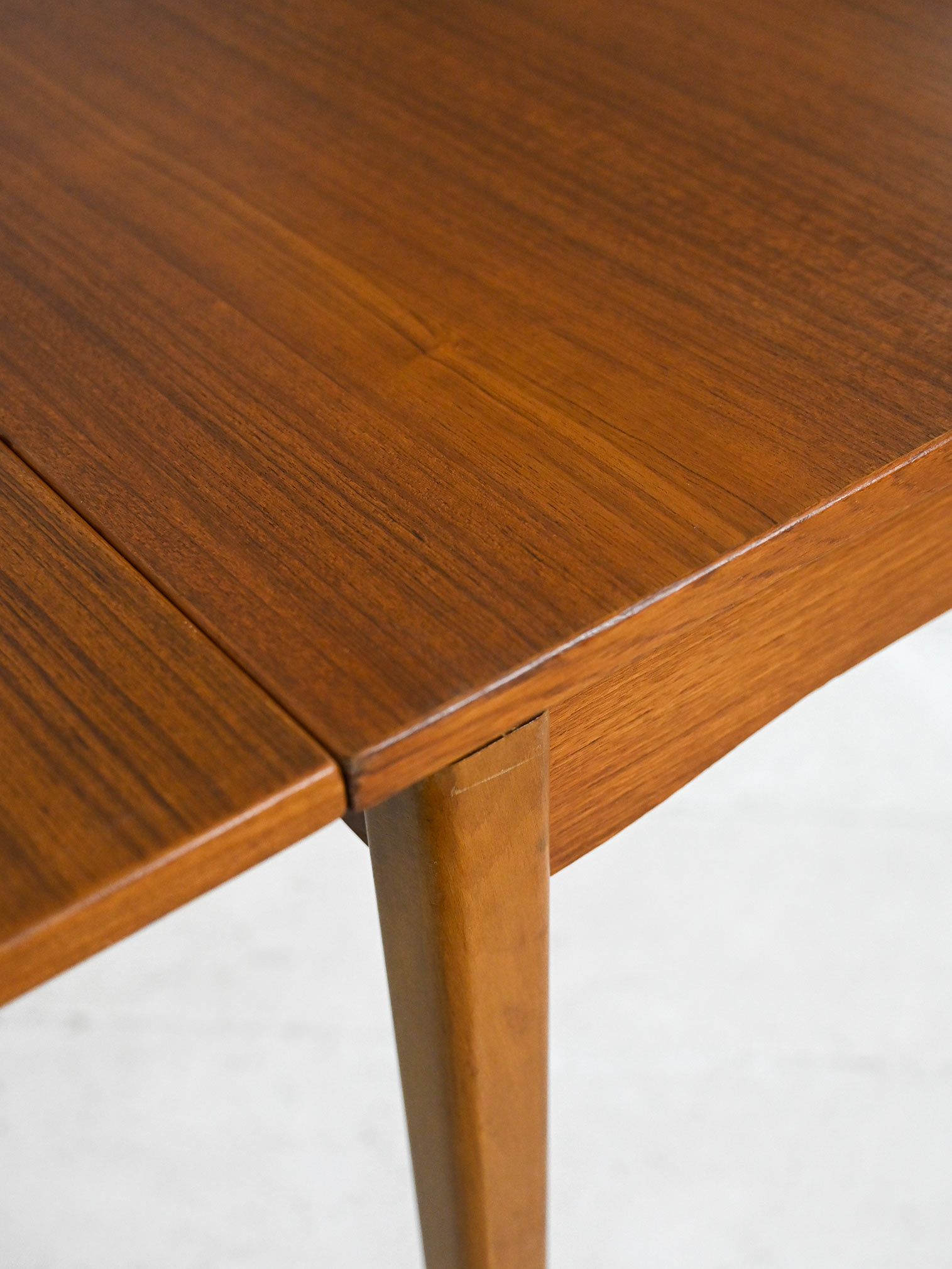 Scandinavian extending teak table