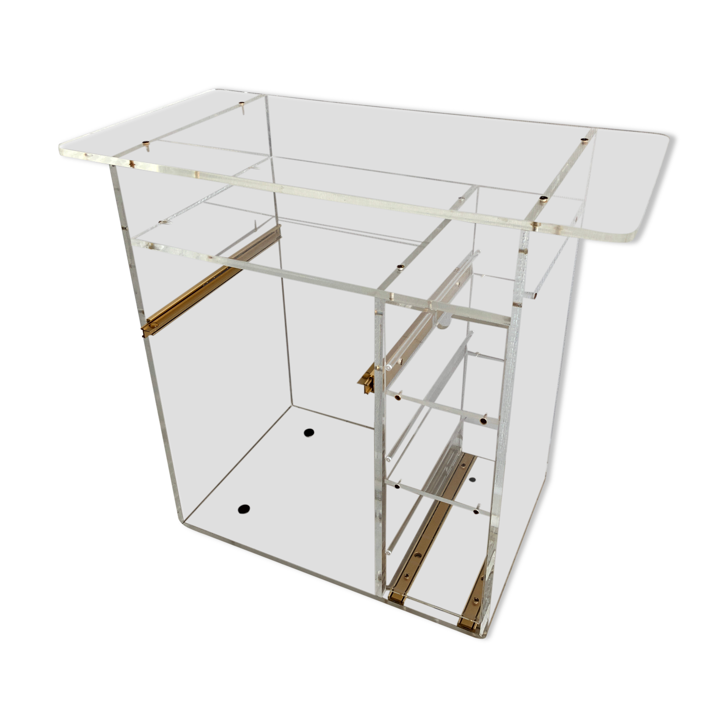 Vintage plexiglass desk, 1970