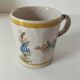Antique Quimper Henriot jug-cup peasant style circa 1900.