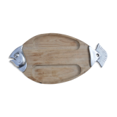 Vintage fish-shaped tray cutting board
