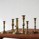 Vintage Brass Candlesticks, 1960s, Set of 6