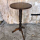 Sellette table appoint tripode bois tourné vintage