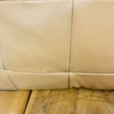 Vintage patchwork leather cushion
