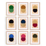 Collage on old paper - loki - pink - signed eawy