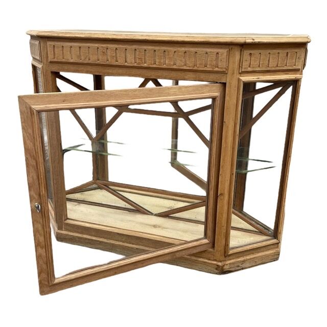 Banque de magasin en chêne Art-Deco