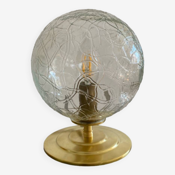 Lampe à poser avec globe vintage