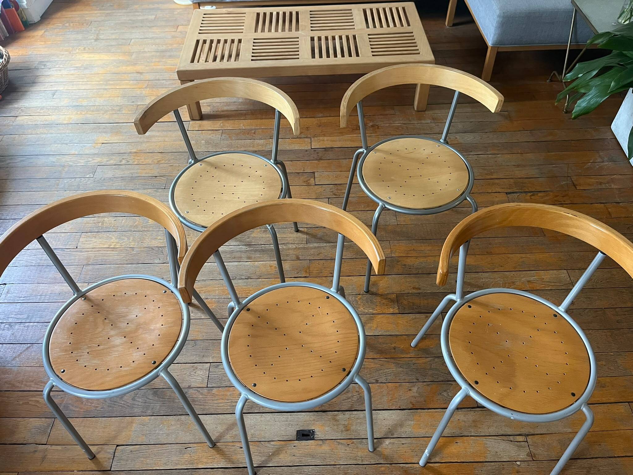 Lot de 5 chaises IKEA- Korpo, années 1990
