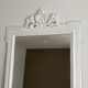 Miroir fin 19ème avec fronton décoré. 160x90.